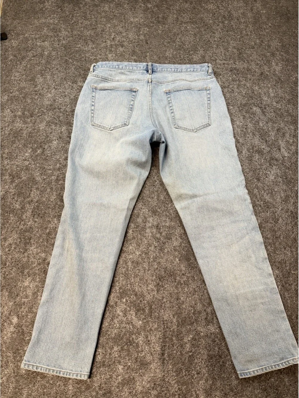 Proper Cloth Summer Casual Men’s Light Wash Blue Jeans Stretch Denim 34x26